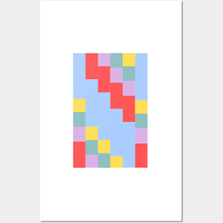 Pixel Abstract Colors Posters and Art